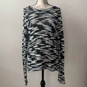 Bar III Fuzzy Open Knit Sweater